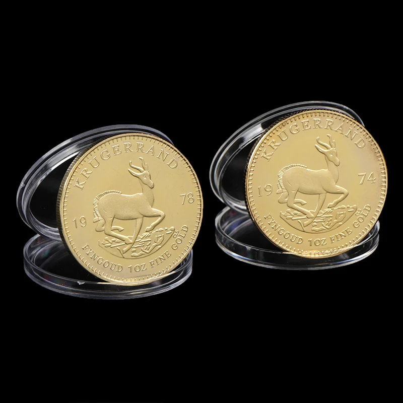 1974/1978/2021 Lõuna-Aafrika Kulla Krugerrand Mündi Kuldmünt Replica Cosplay Prop Kruger Sümboolne Väärtus Meenemünte 2