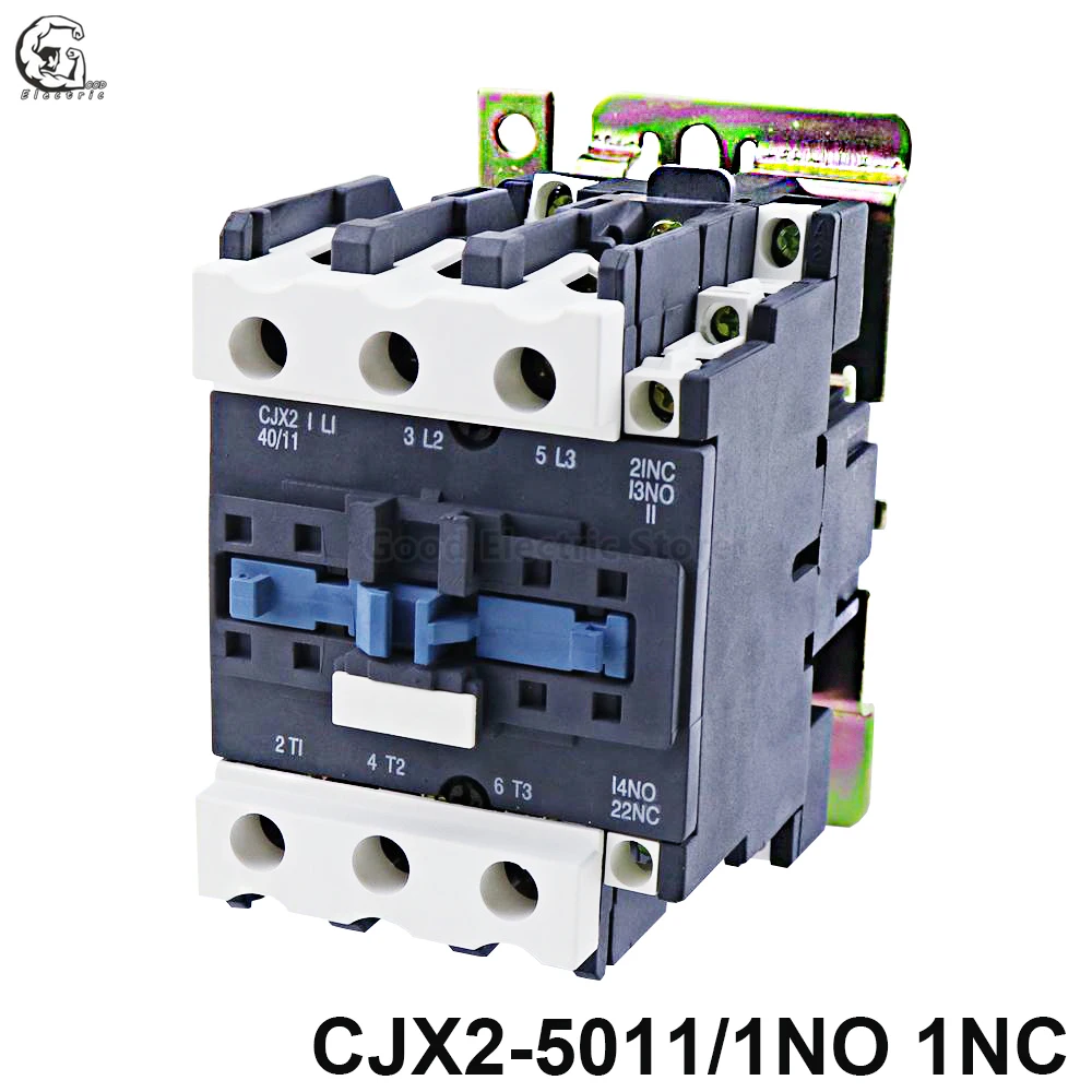 1TK CJX2-5011 ALL 50A 3P NO + NC AC Kontaktori Hõbe punkti vask rullid 24V 36V 110V 220V 380V