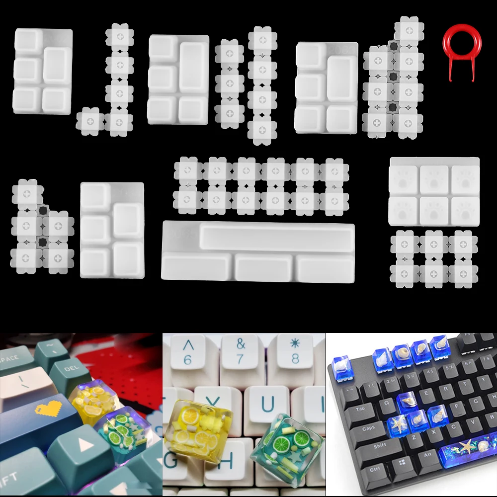 1tk Käsitsi Mechanical Gaming Keyboard Hallituse Arvuti PC Gamer Pet Paw keycaps Silikoonist Vormid Kuivatatud Lill Vaik Käsitöö 0