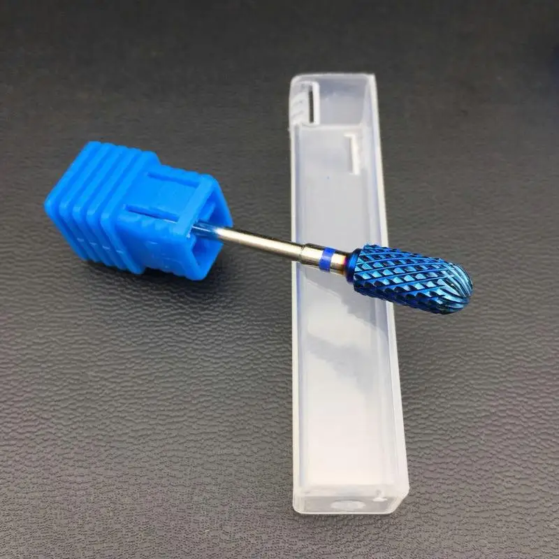 6 Tüüp Sinine Volframkarbiid Burrs Nano Lakk Küünte Drill Bit Metallist Bits Maniküür Naelte Tarvikud Küünte Lõikur Vahendid 1