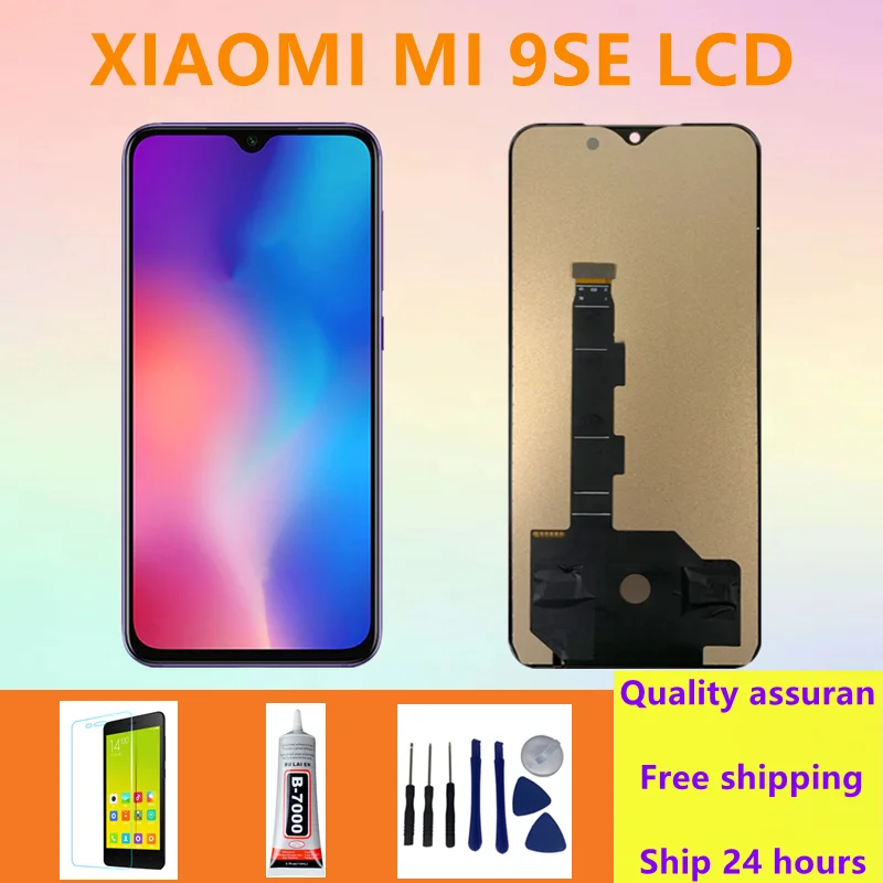 Algne Jaoks Xiaomi Mi 9 SE Mi9 Se LCD Ekraan Puutetundlik Digitizer paigaldus Raam Xiaomi Mi 9se LCD Ekraan