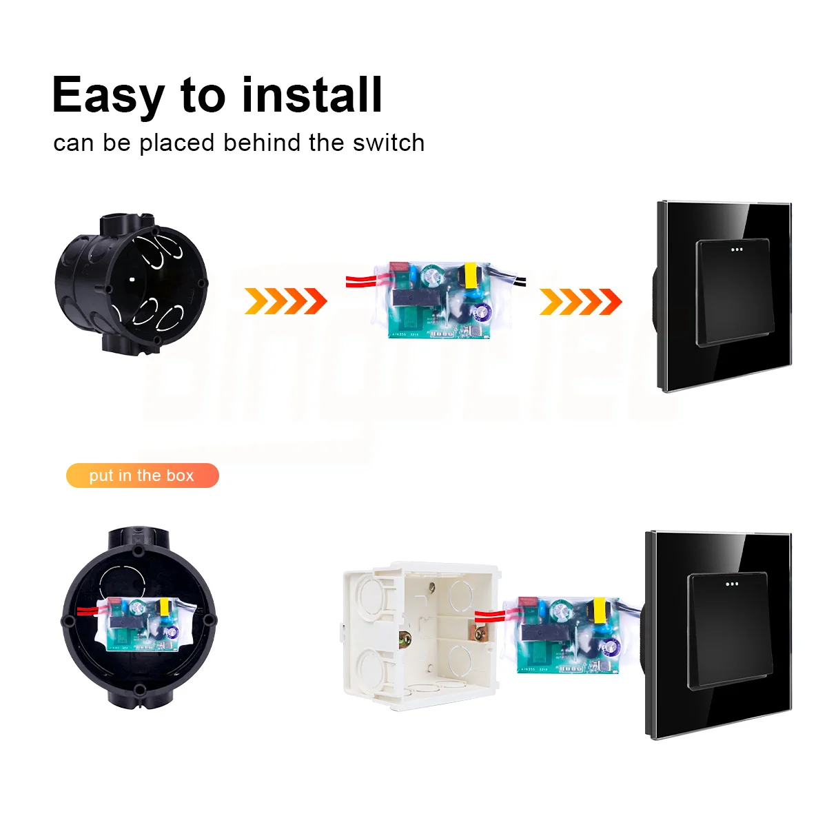 Bingoelec DIY Wifi Smart Light Switch Nr Neutraalne Traat Smart Home Universaalne Moodul pult Töötab Alexa Google Kodu 1