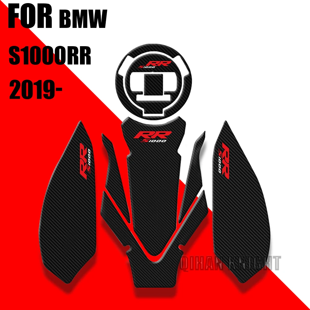 BMW S1000RR 2019-2022 Mootorratta Kleebised 3D Carbon Fiber kütteõli, Gaasi Kork Tank Pad / Põlve Jagu Geel Värvi Protector
