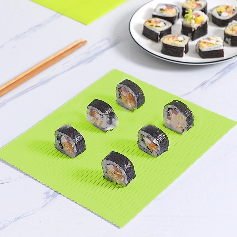 DIY Silikoon Sushi Rull Matid Pestav Korduvkasutatavad Sushi Rulli Hallituse Matt DIY Toidu Jooksva Riisi Jooksva Tegija Kook Rulli Pad 3