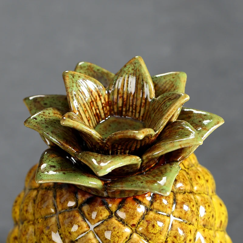 JIA-GUI LUO Loominguline ananassi tee purki keraamiline hermeetilised konserveeritud tee purki Pu ' er tee pakendite kasti tee kast D067 2
