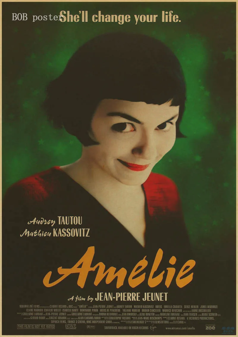 Klassikaline film/film plakat Amelie/leon Pulp Fiction/ plakat retro jõupaber vintage Plakat seina kleebis 3