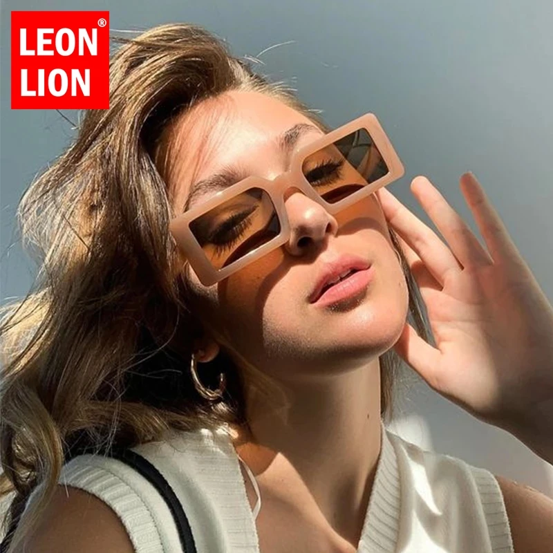 LeonLion 2022 Ristküliku Päikeseprillid Naistele Luksus Brändi Retro Prillid Naiste/Meeste Vintage Prillid Naiste Square Oculos De Sol