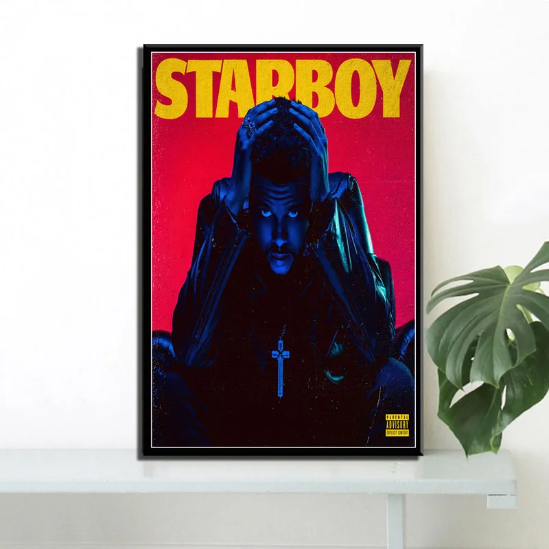 Plakat Prindib The Weeknd StarBoy R&B House Õhupallid Rap-Muusika Albumi Õlimaal Lõuendil Seina Art Pilte Elutuba Home Decor 5
