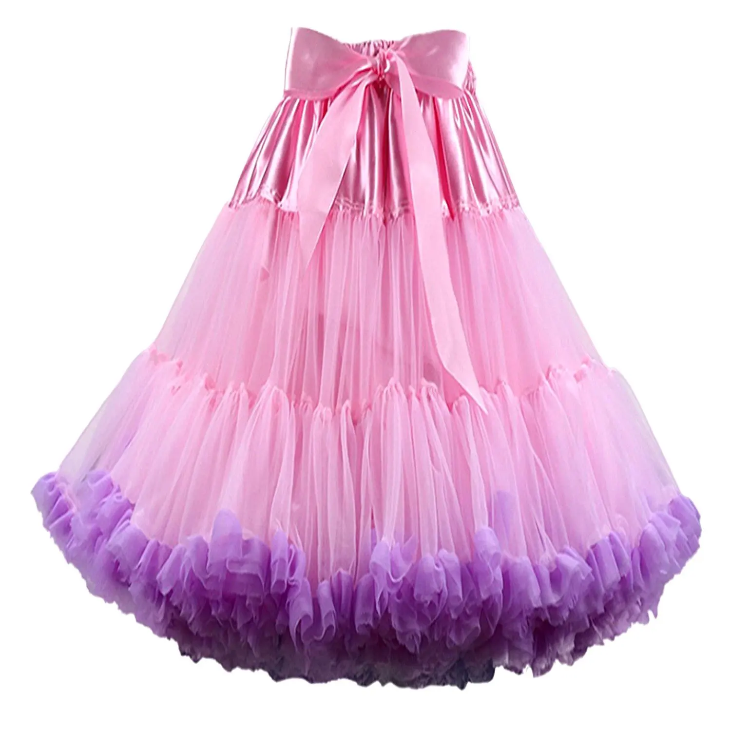 Populaarne Pehme Lolita Pundunud Naine Tüdrukud Cosplay Super Princess Tutu Seelik Täiskasvanud Kaks Toonides Underskirt Värvikas Petticoat