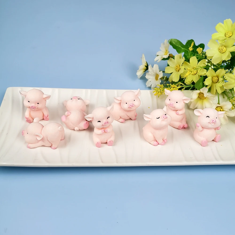 PRZY Hallituse 3D Seep Vormidesse Käsitsi valmistatud Kummikommid Hallituse Silikoonist Mini Baby Piggy Hallitusseened Põrsa Seebiga Savi Vaik Küünal Hallitus