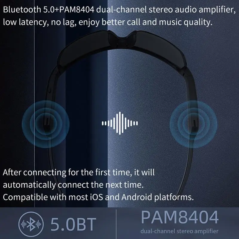 Smart Muusika Päikeseprillid Kõrvaklapid HIFI Heli, Juhtmevaba Bluetooths 5.0 Kõrvaklappide Sõidu Prillid Earbuds Koos Mic Kõrvaklapid Prillid 2