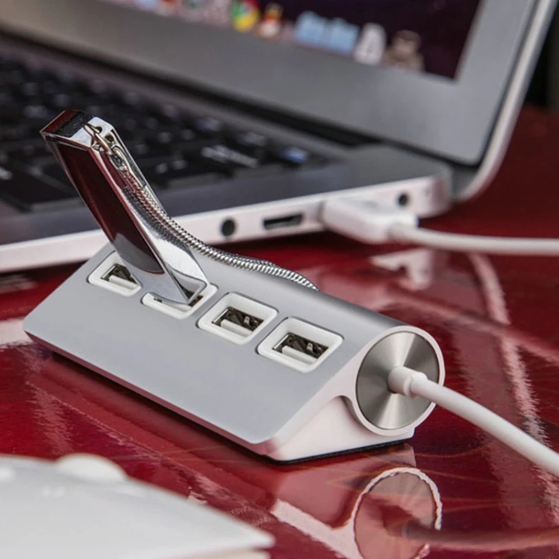 Suure Kiirusega USB HUB, 4 Port USB 2.0 Port Kaasaskantav OTG USB Alumiinium Splitter Kaabel iMac, Macbook Air MateBook Sülearvuti, Tahvelarvuti