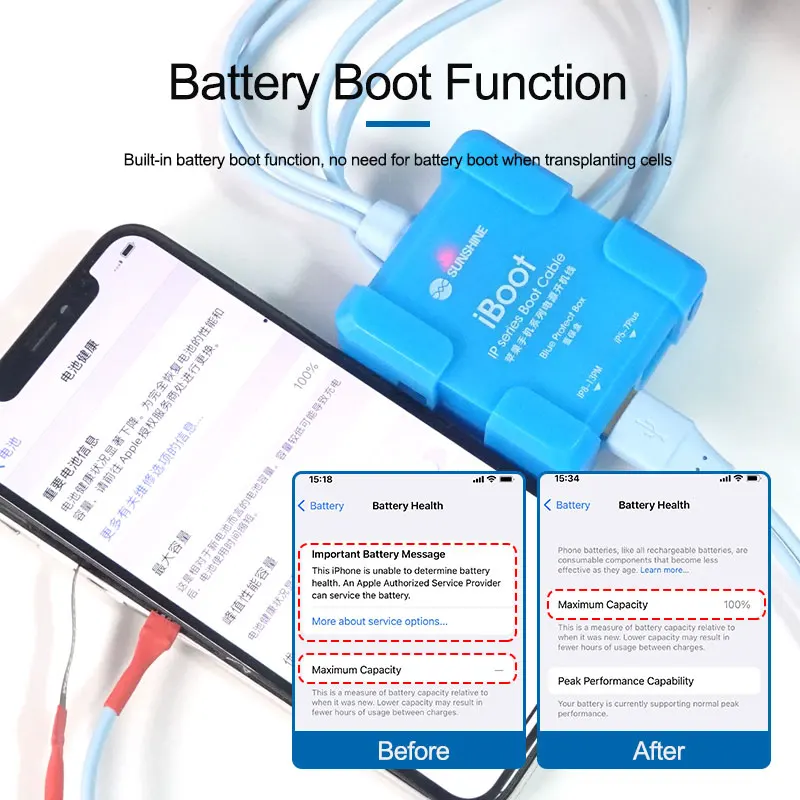 Vahend iBOOT A iPhone6-13ProMax boot line mobiilne telefon remont võimu test line 3