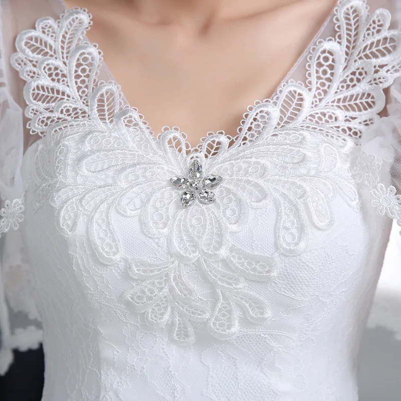 YC-003#Valge Pits üles Pulmapidu kleit ballile Pall Kleit hulgimüük odavad kleidid Pruut abiellus rase Uus kevad-suvel 2019 4
