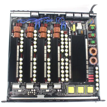 Leicozic 4 Kanaliga Võimendi 2000W*4 1U Amps Max 10000W Professional Power Amp Line array / DJ Subwoofer Võimendi