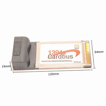 54mm 1394a Cardbus Friewire IEEE 1394a MultiPorts Card PCMCIA-Hight Speed Välise Devces 32 bit PC Kaart 1