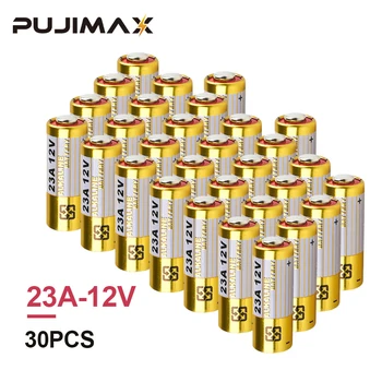 PUJIMAX 30Pcs Alkaline Kuiv Aku 12V 23A Elektrooniline Mänguasi Ühekordselt Bateria 8F10R 8LR23 CA20 A23 Kella Aku Suur Mahutavus