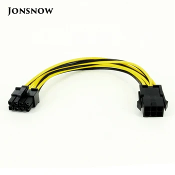 JONSNOW 8 Pin Male to 6 Pin Emane Molex IDE Express Power Extension Cable Adapter PROTSESSOR, Video Kaart, PCI-E Power