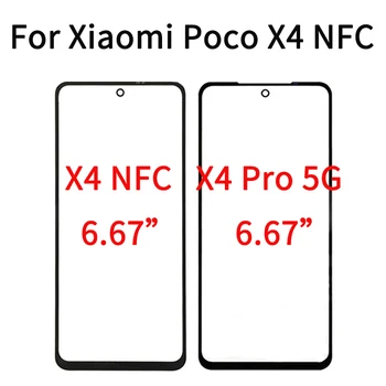 Eest Xiaomi Poco X4 NFC Puutetundlik Paneel Välimiste Klaasist Objektiiv Xiaomi Poco X4 Pro 5G LCD Klaasist Esiosa Koos OCA