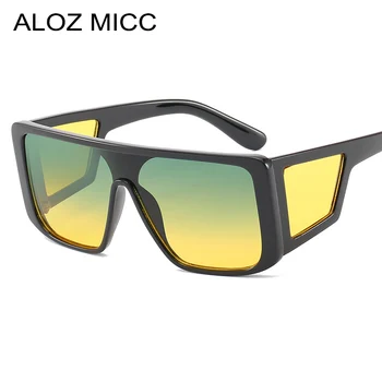 ALOZ MICC Naiste Liiga Square Päikeseprillid Meestele 2019 Luksus Brändi Disaini Meeste Päikeseprillid Vintage Tooni Kaitseprillid Klaasidega UV400 Q87