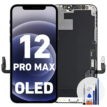 IPhone 12 Pro Max 12 Mini LCD-Ekraani 3D-Touch Originaal OLED paindlik Vedelik HD Retina ekraan Tundlik OLED Raske