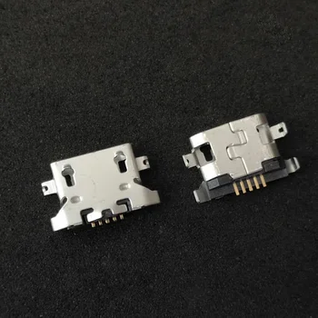 200pcs mikro-mini-usb-Laadimine sadamas jack socket Connector Lenovo A319 A536 A6000 A6000T A6010 Vibe A859 3 Pr K30-T