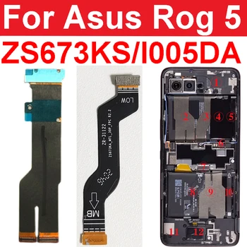 Asus Rog 5 ZS673KS I005DA Tagumine Kaamera, NFC Ühendus Emaplaadi Ühenduspesa USB-Juhatuse Sõrmejälje Ventilaatori Võimsus Kõlari Flex Kaabel