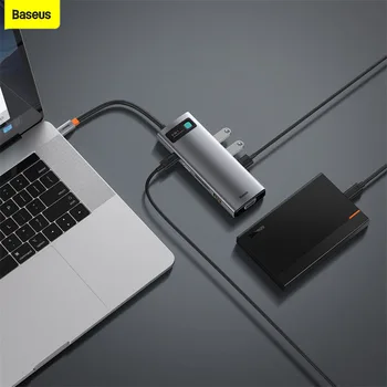 Baseus USB-C-HUB Tüüp C ühilduva USB 3.0 Adapter 9 1 C-Tüüpi RUMMU Dock for MacBook Pro Õhu USB-C Splitter