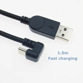 1,5 m USB-Typ-C Kabel 180 Winkel Schnelle Lade für Samsung Huawei USB-C Kabel ist Geeignet Für nintendo Schalter Handys, Tablett