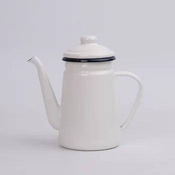 2022 Uus Mood Kohvikann Emailiga Õli Poti Küljest Tee Veekeetja Vala Kohv Piima Kannu Kohvi Pot Tea Maker