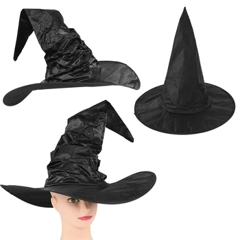 1TK Halloween Must Nõid Müts Nõid Maskeraad Cosplay Kostüüm Aksessuaar Müts Halloween, Jõulud Karnevalid Pool Tarvik