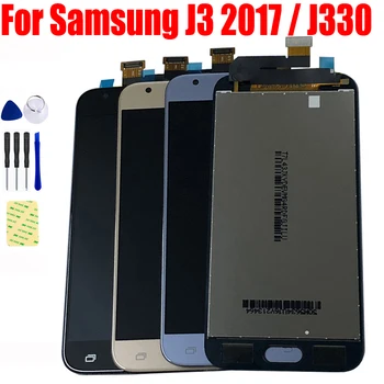 Samsung J3 2017 LCD-J330 J330FN Ekraan SM-J330 SM - J330F LCD Ekraan Kuvar + Puutetundlik Ekraan Digitizer Paneel Klaas Assamblee