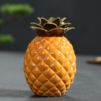 JIA-GUI LUO Loominguline ananassi tee purki keraamiline hermeetilised konserveeritud tee purki Pu ' er tee pakendite kasti tee kast D067 1