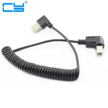 40CM KUNI 100CM/4ft USB 2.0 Mees, et 4pin USB-B tüüpi Õige Nurga all Ülestõstetav Andmete Laadimise Kaabel USB2.0 Printer ja Skänner 0