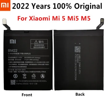 Xiaomi Telefon Aku BM22 3000mAh Suure Võimsusega Kõrge Kvaliteediga Originaal Varu-Aku Xiaomi MI5 MI 5 Jaemüügi Pakendis