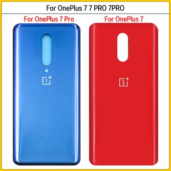Uus OnePlus 7 Pro Aku tagakaas Tagumine Uks OnePlus 7 7Pro Aku 3D Klaasist Paneel, Eluaseme Juhul Liim Asendada