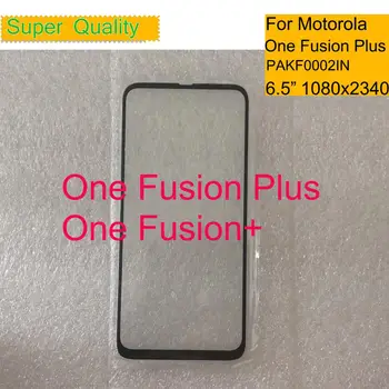 10tk/Palju Motorola Moto Üks Fusion Plus Puutetundlik Ekraan Ees Välimine Klaas Paneel Objektiiv Üks Fusion+ PAKF0002IN LCD Ees Koos OCA