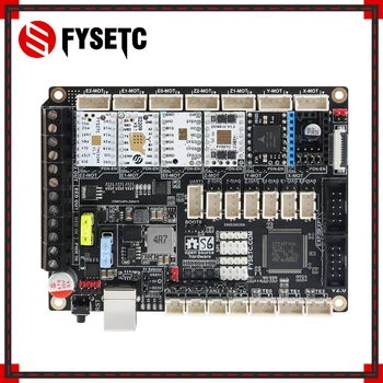 FYSETC S6 V2.1 Peamised Juhatuse 32 Bit Control Board, Mille TMC2209 TMC5060 Toetada 6X Autojuhid VS F6 V1.3 SKR V1.3 Voron 1.8 /1.9