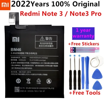 100% Originaal 2022 Aastat New Kõrge kvaliteediga BM46 Aku Reaalne 4000mAh Jaoks Xiaomi Redmi Märkus 3 Redmi Note3 Pro Kingitus Tools +Kleepsud