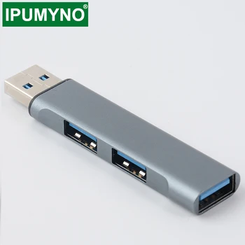 USB HUB 3.0 2.0 Alumiinium 3 Port Adapter Multi Usb-Jaoturi Jaoks Xiaomi Lenovo ja Macbook Sülearvutid Usb 3.0 Hub Pc-Arvuti Lisaseadmed