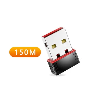 150M USB 2.0 WiFi Traadita Võrgu Kaart 802.11 B/G/N LAN Adapter Mini Wi Fi Dongle for Laptop MT-7601/ RTL8188