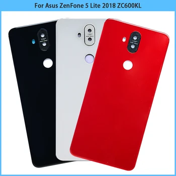 Uus Asus ZenFone 5 Lite 2018 ZC600KL Aku tagakaas ZC600KL Tagumine Uks Klaasist Paneel, Eluaseme Puhul, Kaamera Raam Objektiiv