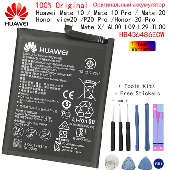 HB436486ECW Originaal Asendamine Telefoni Aku Huawei Mate 10 /10 Pro / Mate-20 /20 Pro /Au view20 4000mAh Akut 0