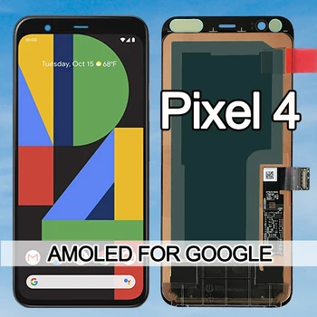 100% Testitud AMOLED Google Pixel 4 LCD Ekraan Puutetundlik Digitizer Assamblee Asendamine LCD Google Pixel4 lcd ekraan