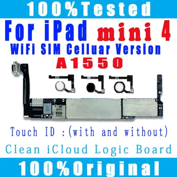 Tasuta iCloud A1550 Emaplaadi iPad Mini 4 Emaplaadi Wifi 3G SIM-Raku Versioon iPad Mini 4 Loogika Lauad