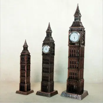 30cm Antiik Pronks Big Ben Kuju London Maamärk Mudel Euroopa Stiilis Metallist Figuriin Arhitektuuri Kell Home Decor