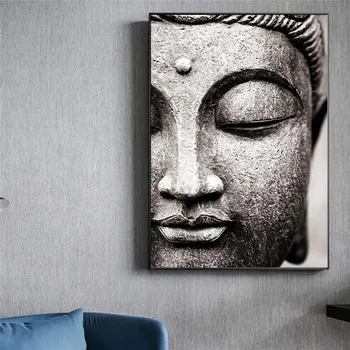 Lõuend Maali Buddha Kuju Seina Art Abstraktse Buddha Plakatid Ja Pildid Budismi Seina Dekoratiivsed Pildid Home Decor