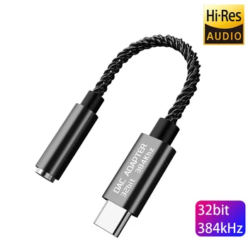 Realtek ALC5686 USB Type-C-3,5 mm DAC Peakomplekt Võimendi 16-32Ω 125dB PCM 32b/384kHz Digital Dekooder Hi-Res AUX Audio Adapter