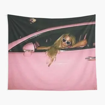 Paris Hilton kohta Roosa Auto Y2K Disain Vaip Seina Kaunistamiseks Värviline Tekk Jooga Decor Ilusad Rippuvad Kodu Trükitud Elu