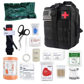Väljas First Aid Kit Taktikaline Meditsiiniline Kotti Sõjalise Talje Pack Jahindus, Telkimine Ronida Avarii Ellujäämise Kott Kombineerida komplekti